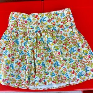 Lovely wrap button floral girls skirt Best and Co